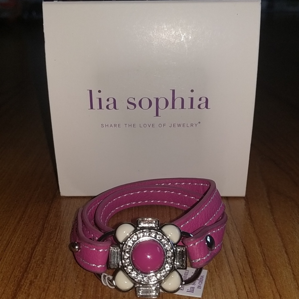 NWT Lia Sophia Under Wraps (Hibiscus Pink) 6"